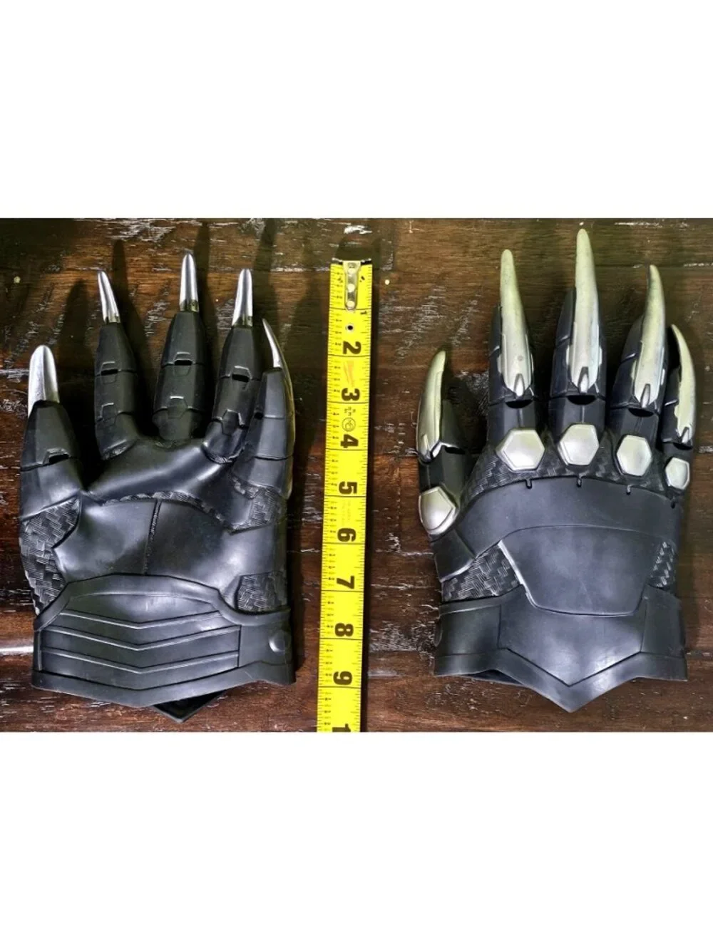 Disney Store Marvel Avengers Black Panther Muscle Costume Boys 5 6 Mask Gloves - Picture 5 of 13